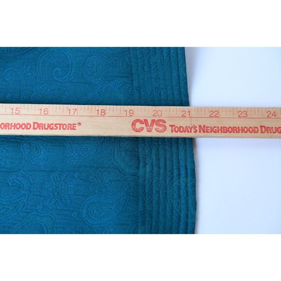 Laura Ashley Cropped Jacket 90s Vintage Women’s Sz Petite S in Teal - Picture 11 of 14